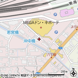 静岡県浜松市中央区東若林町38周辺の地図