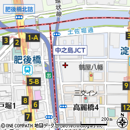 共同海運株式会社　大阪支店周辺の地図