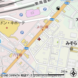 静岡県浜松市中央区神田町407周辺の地図