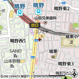 セブンイレブン大阪鴫野東３丁目店周辺の地図