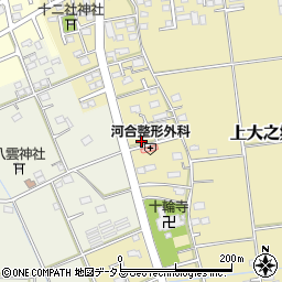 静岡県磐田市上大之郷302周辺の地図