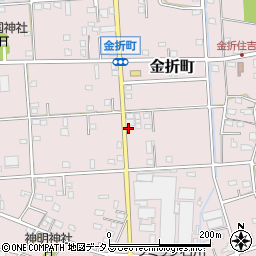 静岡県浜松市中央区金折町703周辺の地図