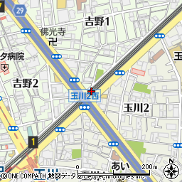 ローソン吉野一丁目店周辺の地図