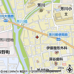 静岡県浜松市中央区芳川町766周辺の地図