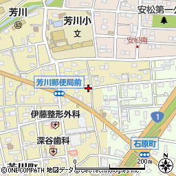 静岡県浜松市中央区芳川町308周辺の地図
