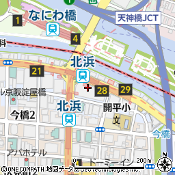そじ坊 大阪証券取引所店 信州そば処周辺の地図