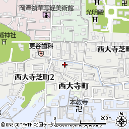 奈良県奈良市西大寺芝町周辺の地図