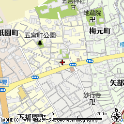 兵庫県神戸市兵庫区五宮町2周辺の地図