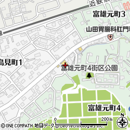 奈良トヨタ富雄店周辺の地図