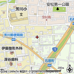 静岡県浜松市中央区石原町645周辺の地図