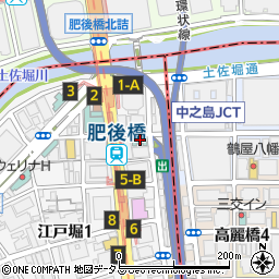 ホテルコルディア大阪周辺の地図