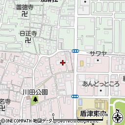 東大阪市立　盾津東公民分館周辺の地図
