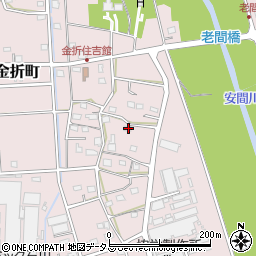 静岡県浜松市中央区金折町908周辺の地図