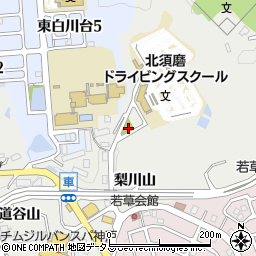兵庫県神戸市須磨区車梨川周辺の地図