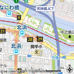 ベレーザ北浜ビル周辺の地図