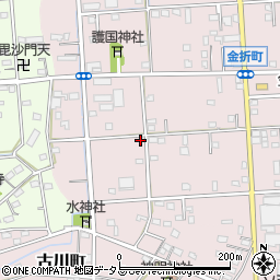 静岡県浜松市中央区金折町268周辺の地図