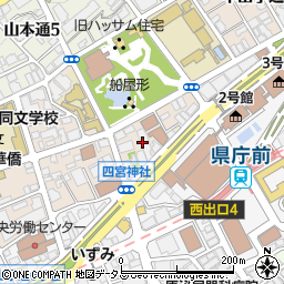 ＰＬ神戸中央教会周辺の地図
