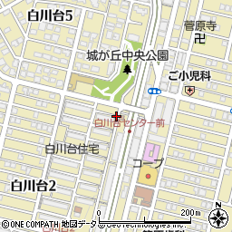 兵庫県神戸市須磨区白川台周辺の地図
