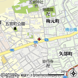 神戸五宮郵便局周辺の地図
