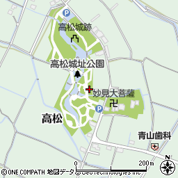 高松城址公園資料館周辺の地図