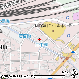 静岡県浜松市中央区東若林町41周辺の地図