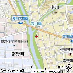 静岡県浜松市中央区芳川町788周辺の地図