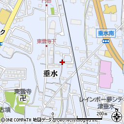 三重県津市垂水664周辺の地図