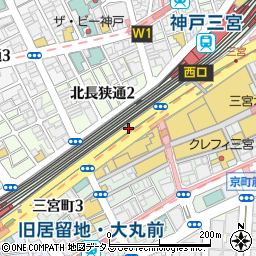 バブルマーケット 三宮高架下店周辺の地図