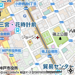 トヨタレンタリース兵庫三宮店周辺の地図