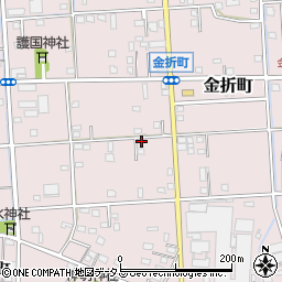 静岡県浜松市中央区金折町348周辺の地図