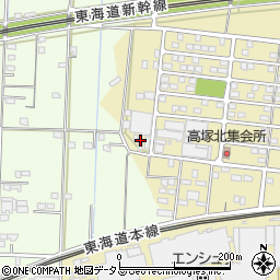 静岡県浜松市中央区高塚町2208周辺の地図