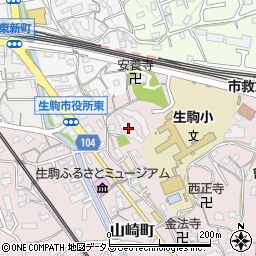 ロイヤルヒルズ東生駒周辺の地図