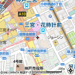 ローソン神戸国際会館前店周辺の地図