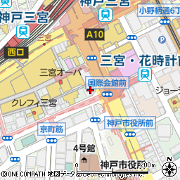 みずほ銀行神戸法人支店周辺の地図