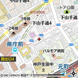 ファミリーマート兵庫県民会館前店周辺の地図