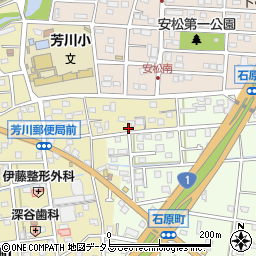 静岡県浜松市中央区芳川町252周辺の地図