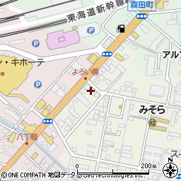 静岡県浜松市中央区神田町404周辺の地図