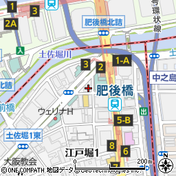 肥後橋辰巳ビル周辺の地図