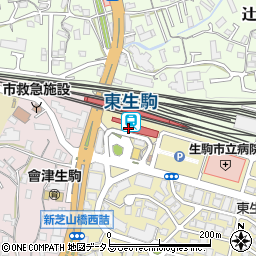 りそな銀行東生駒支店周辺の地図