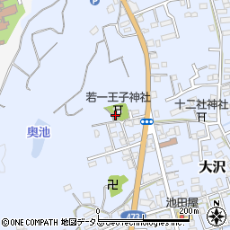 大沢公民館周辺の地図