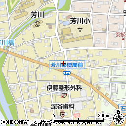 静岡県浜松市中央区芳川町154周辺の地図