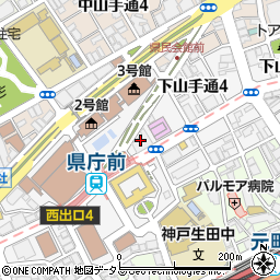 神戸栄光教会周辺の地図