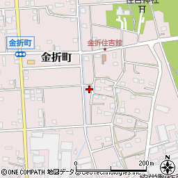静岡県浜松市中央区金折町933周辺の地図