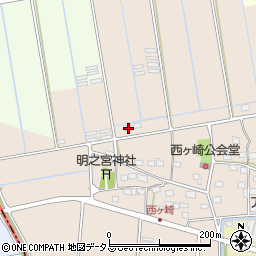 静岡県袋井市西ケ崎2453周辺の地図