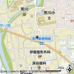 静岡県浜松市中央区芳川町155周辺の地図