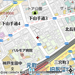 カーブス　神戸元町周辺の地図