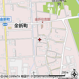 静岡県浜松市中央区金折町916周辺の地図