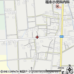 静岡県磐田市千手堂43周辺の地図