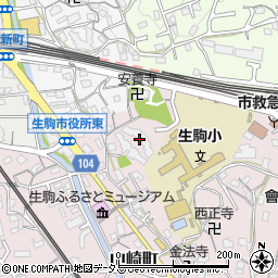 ロイヤルヒルズ東生駒Ａ棟周辺の地図