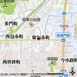 奈良県奈良市東包永町64-1周辺の地図